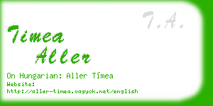 timea aller business card